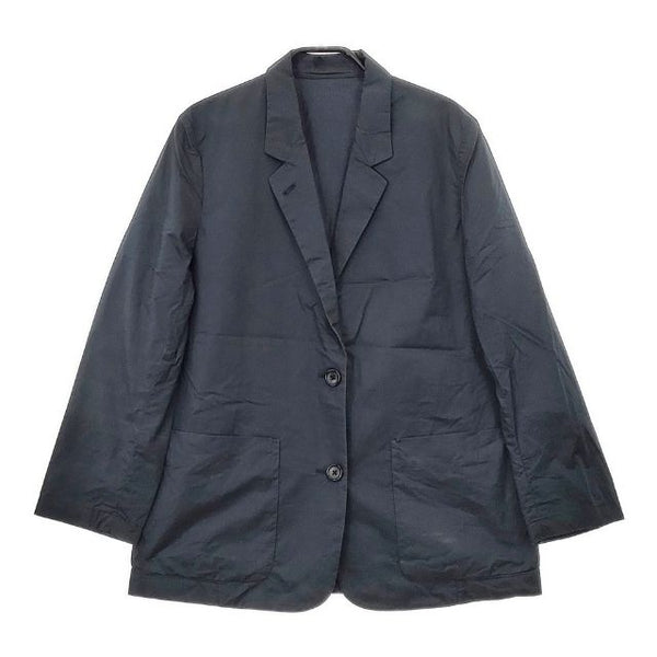 MARGARET HOWELL 578-1120002 FINE COTTON TWILL テーラードジャケット ネイビー レディース マーガレットハウエル【中古】5-0503M∞
