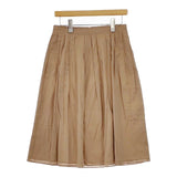 DRESSTERIOR merceria dressterior 38 コットンプリーツ スカート ベージュ レディース ドレステリア【中古】5-0413M∞