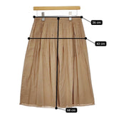 DRESSTERIOR merceria dressterior 38 コットンプリーツ スカート ベージュ レディース ドレステリア【中古】5-0413M∞