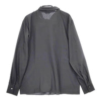 鎌倉シャツ Maker's Shirt KAMAKURA ボウタイ ブラウス シャツ ブルーグレー レディース 鎌倉シャツ【中古】5-0108M∞