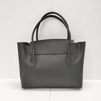 UNITED ARROWS 型押し フェイクレザー トートバッグ ブラック