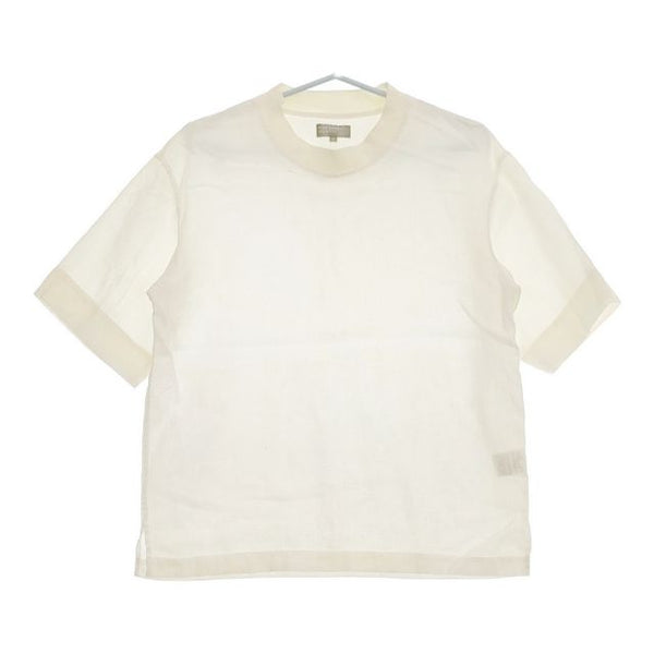 MARGARET HOWELL DRY SHIRTING LINEN POPLIN 579-3150063 半袖Ｔシャツ カットソー 23SS アイボリー メンズ マーガレットハウエル【中古】5-0519S∞