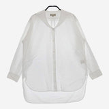 MARGARET HOWELL SOFT WASHED COTTON セーラー 578-9153030 ブラウス 長袖シャツ ホワイト レディース マーガレットハウエル【中古】5-0201M∞