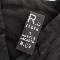 R&D.M.Co- リネンコート チェンジボタン 製品染め コート ブラック レディース オールドマンズテーラー【中古】5-0419M∞