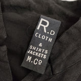 R&D.M.Co- リネンコート チェンジボタン 製品染め コート ブラック レディース オールドマンズテーラー【中古】5-0419M∞