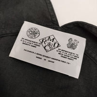 R&D.M.Co- リネン ウエスト紐付き 半袖 ワンピース ブラック レディース オールドマンズテーラー【中古】5-0702S∞