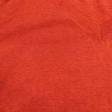 R&D.M.Co- コットンカシミヤニット Vネック サイズS セーター ニット レッド レディース オールドマンズテーラー【中古】4-1210T♪