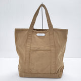 R&D.M.Co- キャンバストートバッグ 琺瑯プレート トートバッグ キャメル レディース オールドマンズテーラー【中古】5-0320G◎