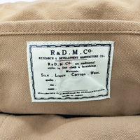 R&D.M.Co- キャンバストートバッグ 琺瑯プレート トートバッグ キャメル レディース オールドマンズテーラー【中古】5-0320G◎