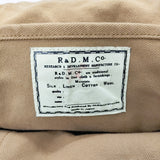 R&D.M.Co- キャンバストートバッグ 琺瑯プレート トートバッグ キャメル レディース オールドマンズテーラー【中古】5-0320G◎