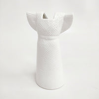 Lisa Larson リサラーソン WARDROBE DRESS ワードローブ ドレス 陶器 北欧 スウェーデン 花瓶 ホワイト レディース リサ・ラーソン【中古】5-0217G◎