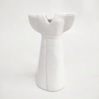 Lisa Larson リサラーソン WARDROBE DRESS ワードローブ ドレス 陶器 北欧 スウェーデン 花瓶 ホワイト レディース リサ・ラーソン【中古】5-0217G◎