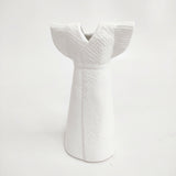 Lisa Larson リサラーソン WARDROBE DRESS ワードローブ ドレス 陶器 北欧 スウェーデン 花瓶 ホワイト レディース リサ・ラーソン【中古】5-0217G◎