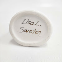 Lisa Larson リサラーソン WARDROBE DRESS ワードローブ ドレス 陶器 北欧 スウェーデン 花瓶 ホワイト レディース リサ・ラーソン【中古】5-0217G◎