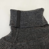 THE RERACS 未使用 RERACS BULKY WOOL/CASHMERE RAGLAN TURTLE NECK PULLOVER KNIT ニット 24AW Cグレー レディース ザリラクス【中古】4-1214T♪