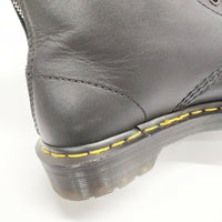 Y's/Dr.Martens 10EYE 定価39900円 UK4 YQ-E18-733-2 牛革 レースアップ ブーツ ブラック レディース ワイズ/Yohji/ドクターマーチン【中古】5-0210G◎