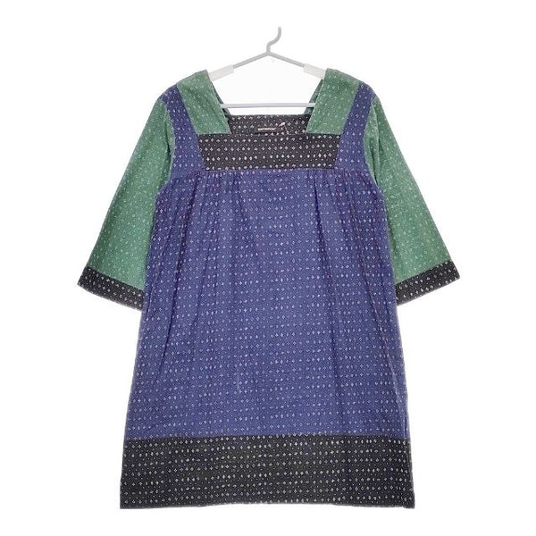marimekko muija コットン ワンピース ネイビー マルチカラー レディース マリメッコ【中古】5-0419M∞