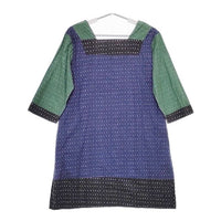 marimekko muija コットン ワンピース ネイビー マルチカラー レディース マリメッコ【中古】5-0419M∞