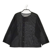 gasa grue コットン 日本製 サイズM ブラウス シャツ ブラック レディース ガサグルー【中古】5-0419M∞