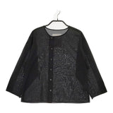 gasa grue コットン 日本製 サイズM ブラウス シャツ ブラック レディース ガサグルー【中古】5-0419M∞