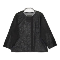 gasa grue コットン 日本製 サイズM ブラウス シャツ ブラック レディース ガサグルー【中古】5-0419M∞