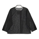 gasa grue コットン 日本製 サイズM ブラウス シャツ ブラック レディース ガサグルー【中古】5-0419M∞