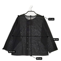 gasa grue コットン 日本製 サイズM ブラウス シャツ ブラック レディース ガサグルー【中古】5-0419M∞