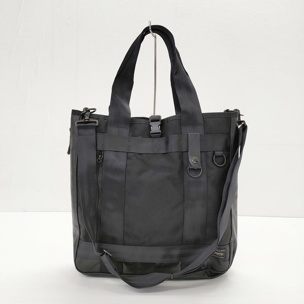 PORTER HEAT ヒート 2way ショルダーバッグ トートバッグ ブラック メンズ ポーター【中古】5-0407G◎