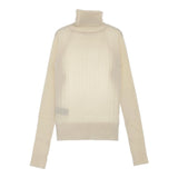 THE RERACS CASHMERE RAGLAN TURTLE NECK PULLOVER KNIT 定価31900円 セーター ニット 24AW アイボリー レディース ザリラクス【中古】4-1214T♪