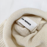 THE RERACS CASHMERE RAGLAN TURTLE NECK PULLOVER KNIT 定価31900円 セーター ニット 24AW アイボリー レディース ザリラクス【中古】4-1214T♪