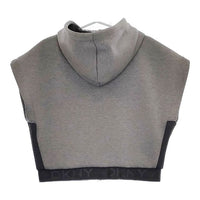 DKNY DONNA KARAN NEW YORK ノースリーブ 止水ジップ ダンボール パーカー グレー レディース ダナキャランニューヨーク【中古】5-0521M∞