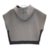 DKNY DONNA KARAN NEW YORK ノースリーブ 止水ジップ ダンボール パーカー グレー レディース ダナキャランニューヨーク【中古】5-0521M∞