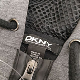 DKNY DONNA KARAN NEW YORK ノースリーブ 止水ジップ ダンボール パーカー グレー レディース ダナキャランニューヨーク【中古】5-0521M∞