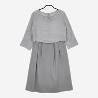 Doux archives ツイード ドレス ワンピース ライトブルー レディース ドゥ・アルシーヴ【中古】5-0201M∞