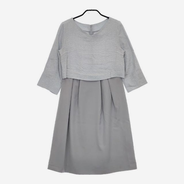 Doux archives ツイード ドレス ワンピース ライトブルー レディース ドゥ・アルシーヴ【中古】5-0201M∞