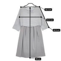 Doux archives ツイード ドレス ワンピース ライトブルー レディース ドゥ・アルシーヴ【中古】5-0201M∞