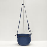 marimekko KERTTU ケルットゥ コットン ショルダーバッグ ネイビー レディース マリメッコ【中古】5-0320G◎