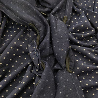 tricot COMME des GARCONS ドット柄 ポリエステル ノースリーブドレス フリル ワンピース AD2011 ネイビー レディース トリココムデギャルソン【中古】5-0702S∞