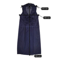 tricot COMME des GARCONS ドット柄 ポリエステル ノースリーブドレス フリル ワンピース AD2011 ネイビー レディース トリココムデギャルソン【中古】5-0702S∞