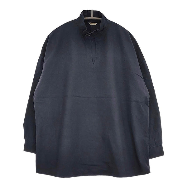 ARTS&SCIENCE 073-L613-040 プルオーバー 長袖 ハイネック コットン ブラウス シャツ ネイビー レディース アーツ&サイエンス【中古】5-0728M△