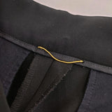 Deuxieme Classe High-Waist パンツ 定価27500円 ポリエステル パンツ ブラック レディース ドゥーズィエムクラス【中古】5-0419G∞