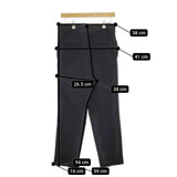 Deuxieme Classe High-Waist パンツ 定価27500円 ポリエステル パンツ ブラック レディース ドゥーズィエムクラス【中古】5-0419G∞