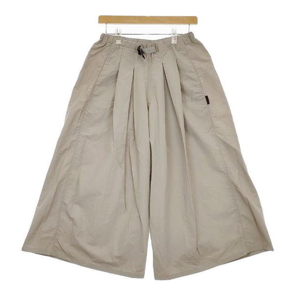 Gramicci ナイロンフレアパンツ G2SW-SK034 ワイド パンツ グレージュ レディース グラミチ【中古】5-0419M∞