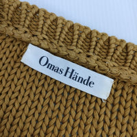 Omas Hande コットン スペイン製 セーター ニット 黄土色 レディース オーマスヘンデ【中古】5-0201M∞