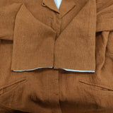 atelier naruse hemp wool coat terra cotta na-04023 サイズF コート ブラウン レディース アトリエナルセ【中古】4-1217T♪