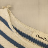 Omas Hande コットンニット ボーダー チュニック スペイン製 ワンピース ホワイト ブルー レディース オーマスヘンデ【中古】5-0402M∞