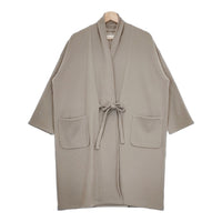 evam eva wool robe E243C171 定価38500円 サイズM ウールローブ コート 24AW グレー レディース エヴァムエヴァ【中古】4-1214T♪