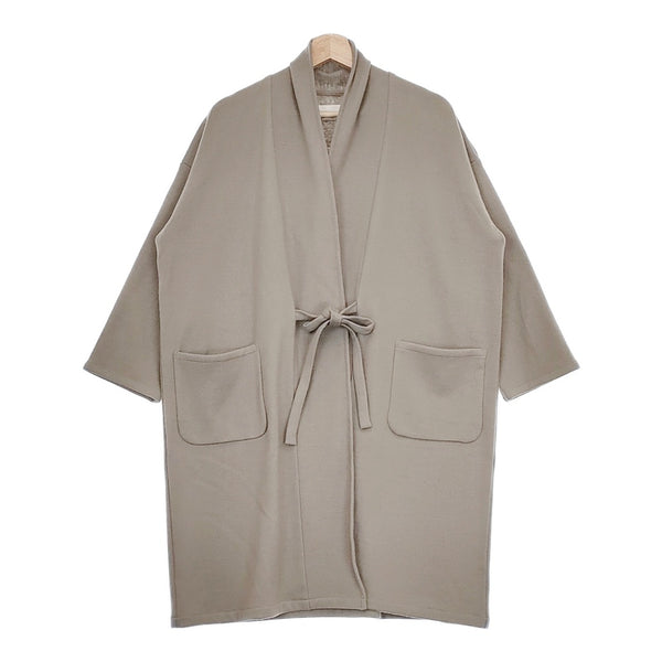 evam eva wool robe E243C171 定価38500円 サイズM ウールローブ コート 24AW グレー レディース エヴァムエヴァ【中古】4-1214T♪