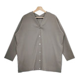 mizuiro-ind 3-230064 V neck C/D 定価14190円 Vネック カーディガン 24AW グレー レディース ミズイロインド【中古】4-1214M♪