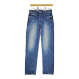 HYKE CLASSIC STRAIGHT JEANS 加工 ジーンズ 28 デニムパンツ ブルー レディース ハイク【中古】5-0203G∞